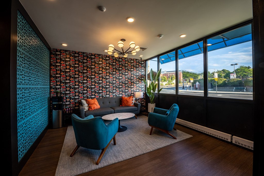 the atherton community room nook reading area