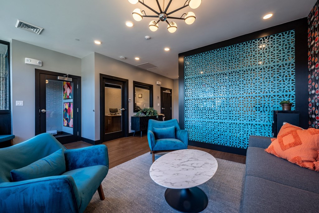 the atherton community room with seating