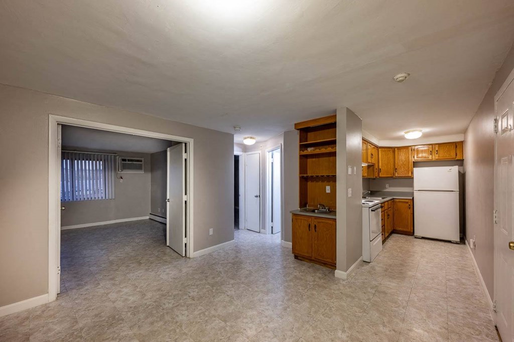 View of the common areas of a two bedroom apartment at Kent Apartments in Lowell, MA