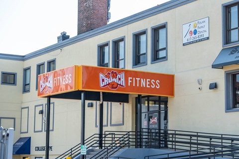 crunch fitness across the street from adams  village