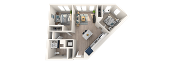 Three Bed Two Bath B5 Floor Plan B5