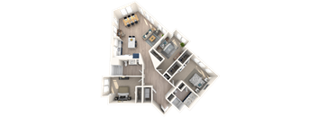 Three Bed Two Bath C Floor Plan C5A