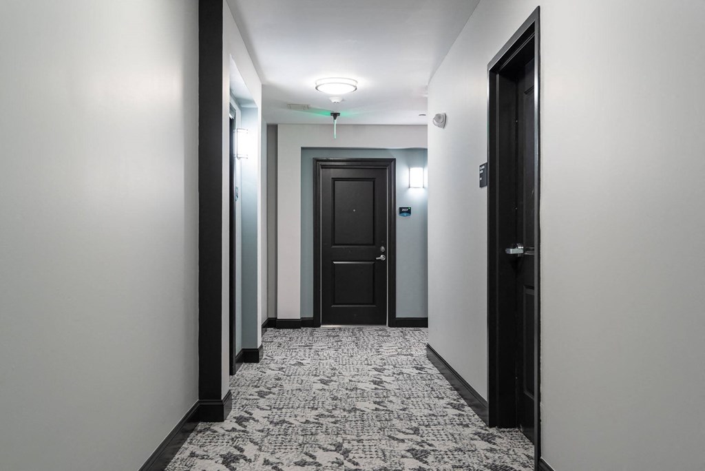 View of the hallway at One Wall St