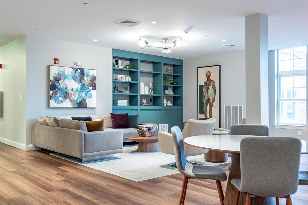 Resident lounge at One Wall St