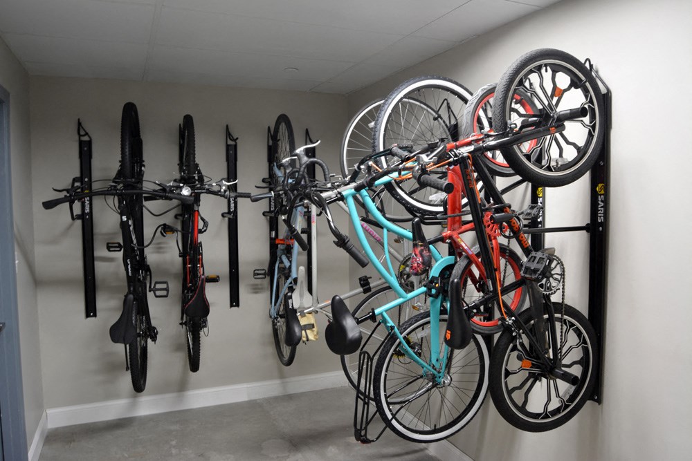 Bike Storage at Parkside Commons in Chelsea, MA