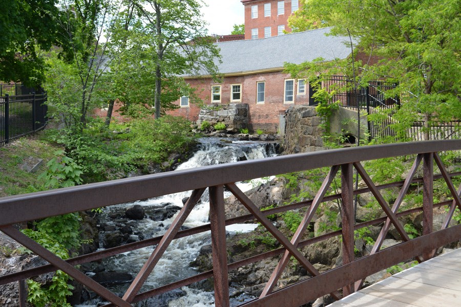 Nearby stream and walking paths