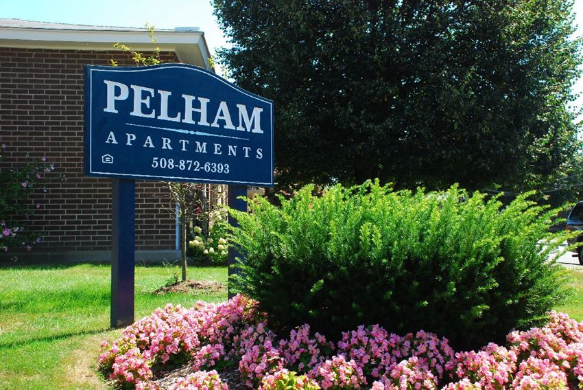 Pelham Apartments front sign
