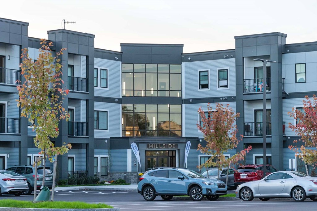 Millside exterior 55+ plus apartments front lobby