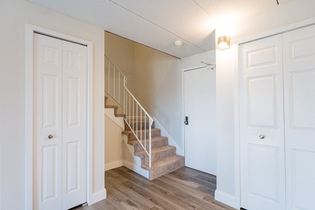 our apartments offer a living room with a fireplace