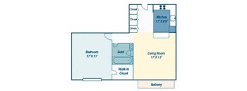One bedroom floor plan faxon commons
