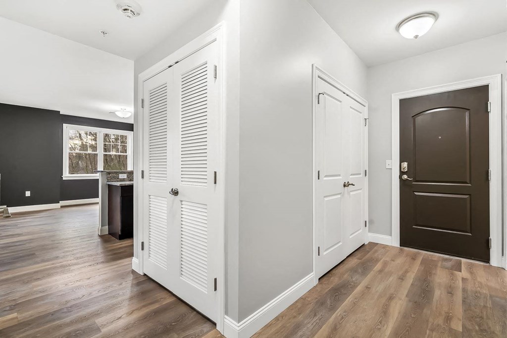 Ashland Woods apartments in MA hallway and high quality finishes