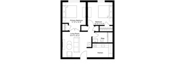 Two Bedroom Floor Plan