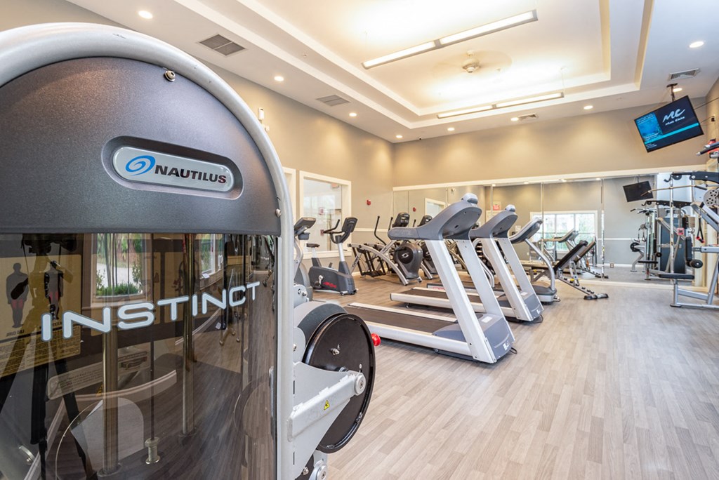 Fitness room with new equipment at The Ledges Weymouth