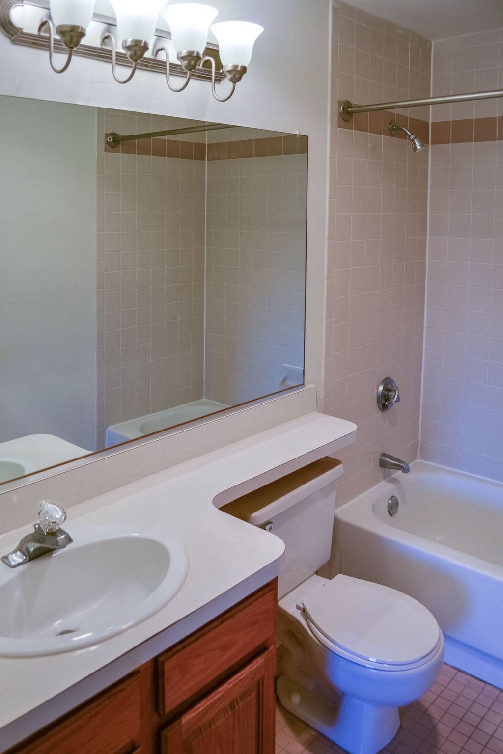 Bathroom at Mass Mills Apartments Lowell