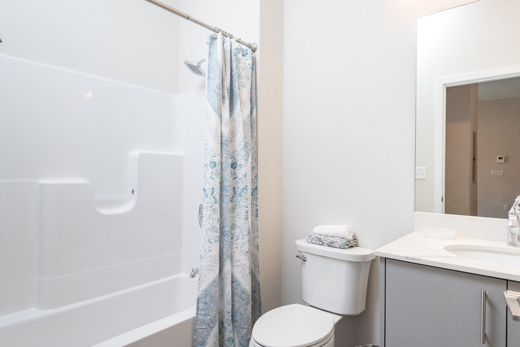 Millside model bright bathroom