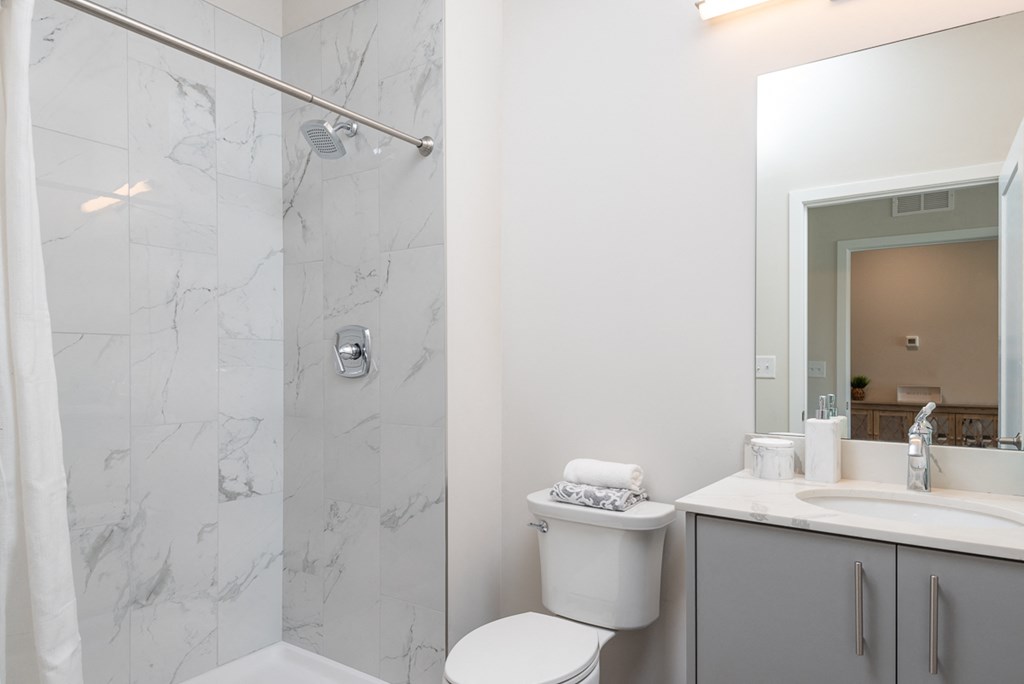 Millside model bright bathroom