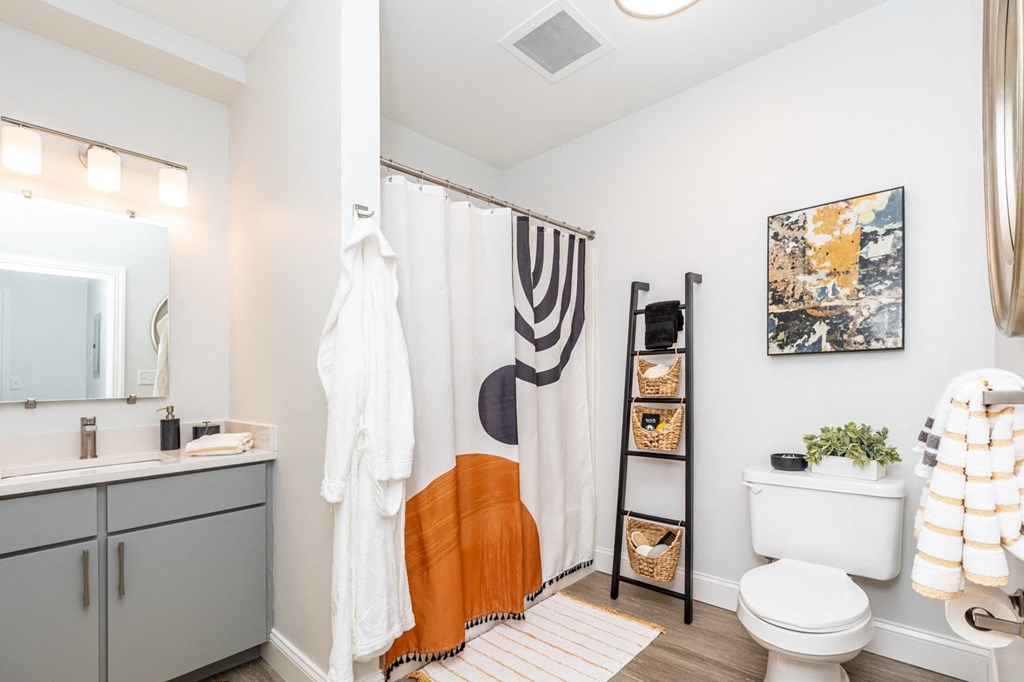 Spacious bathrooms at Munroe Place in Quincy