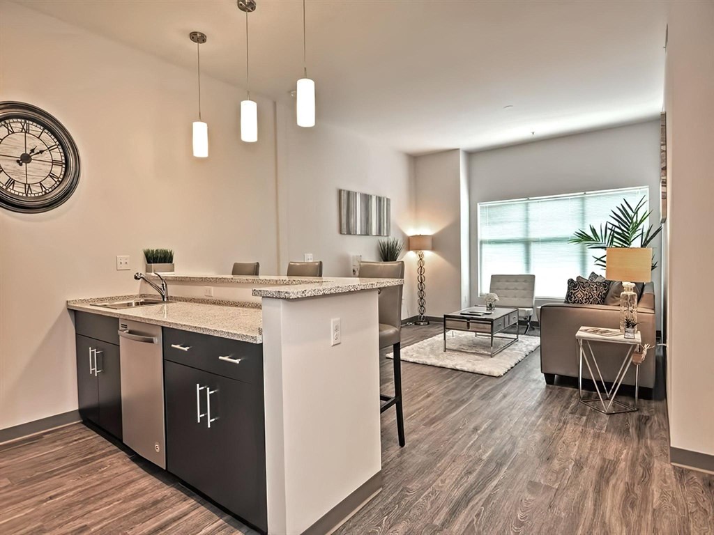 One Mansfield Model Apartment and Living & Dining Space