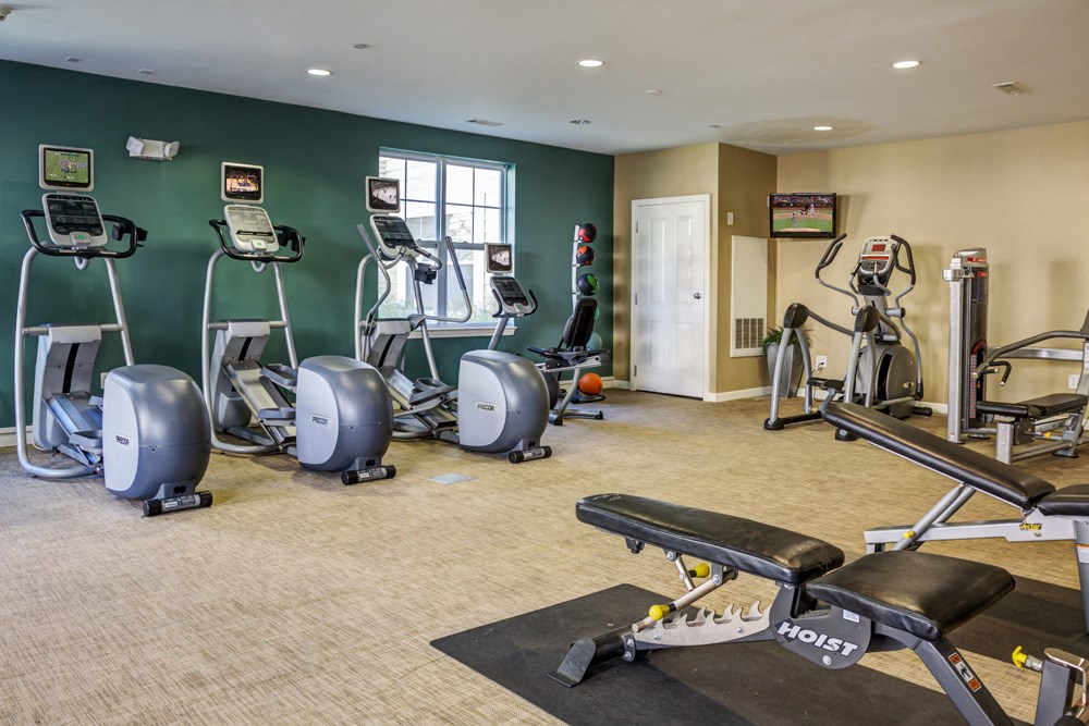 Gym at Parkside Commons Apartments Chelsea, MA