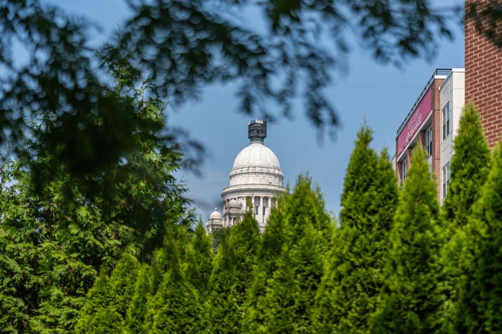 The Rhode Island Statehouse.