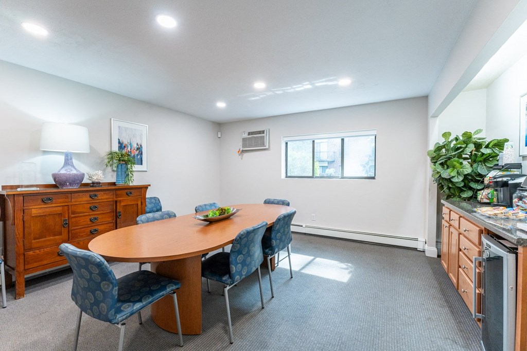 Business center with coffee