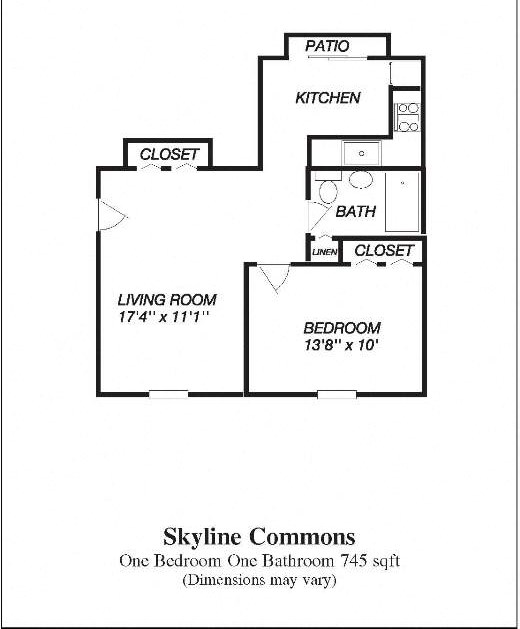 One Bed Alternative Layout Alternate Layout for One Bedroom Apartment at Skyline Commons Dracut
