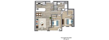 Station Square Mansfield Two Bedroom One Bathroom