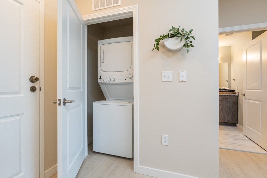 In unit private washer dryer