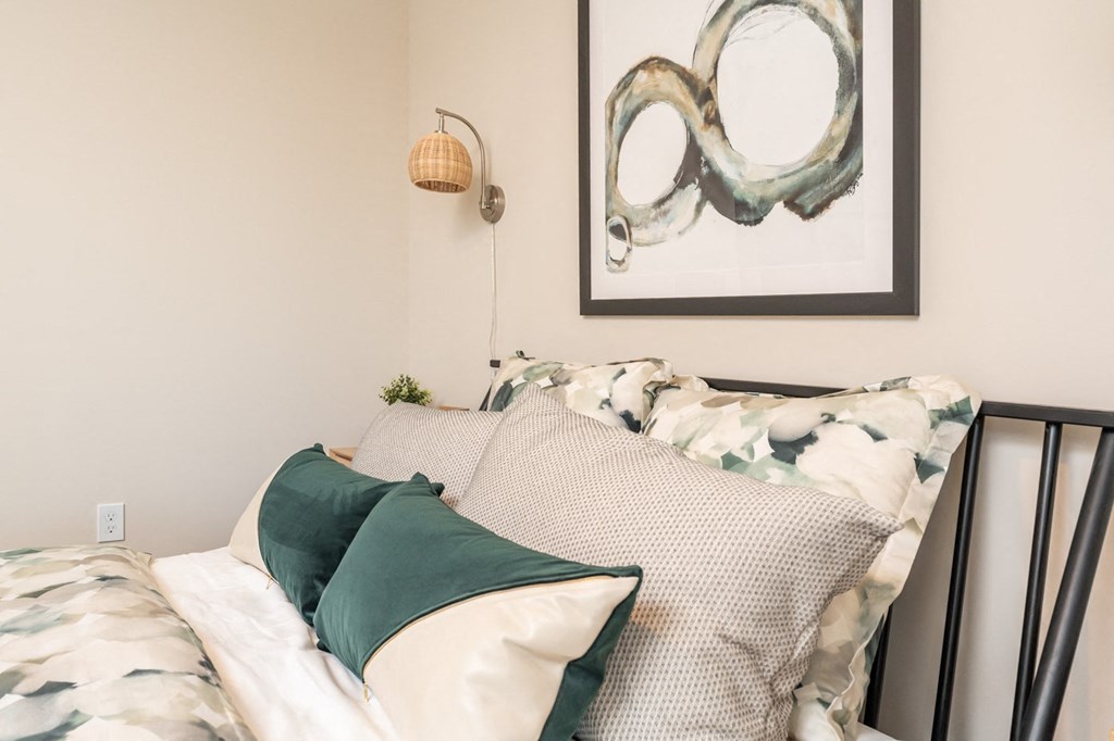 The Curtis Model Apartment Bedroom