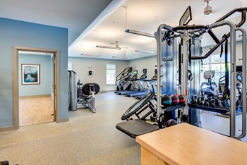 Large fitness center with free weights and cardio equipment - Photo Gallery 14