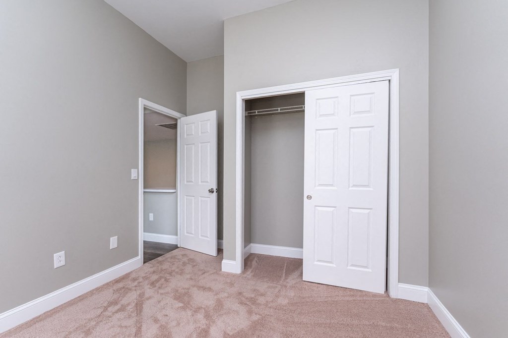Bedroom with closet space