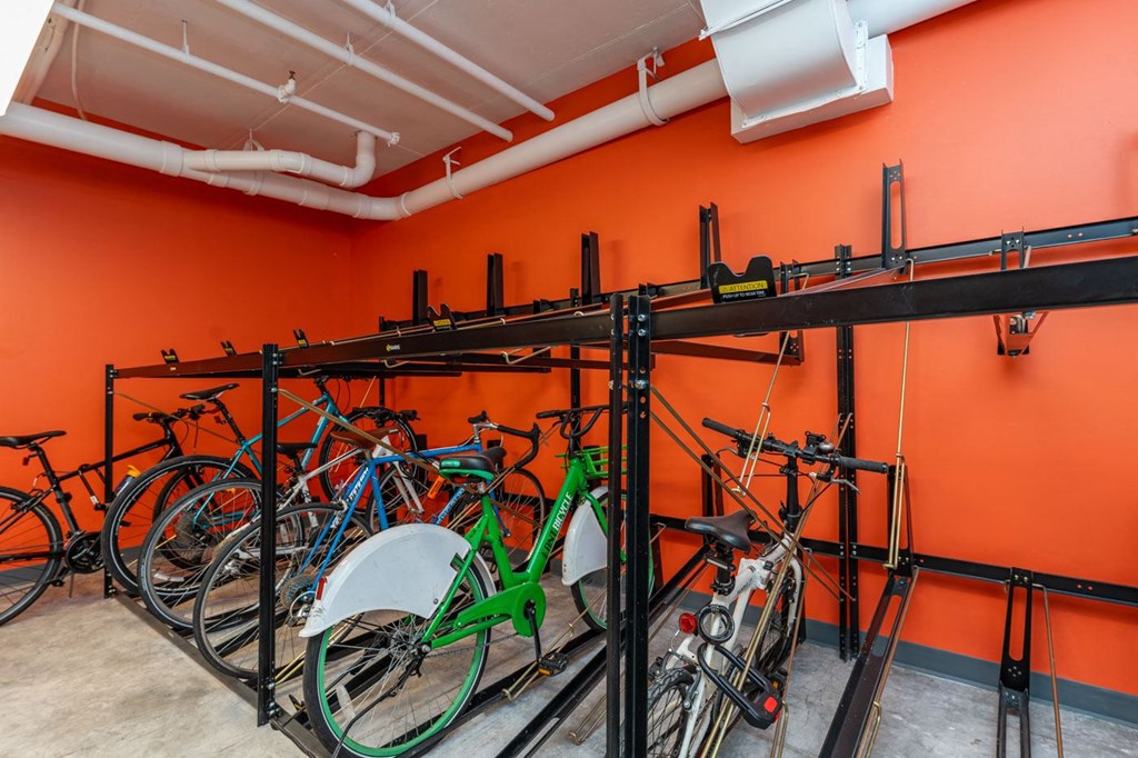 Bike room at union 346 at Union 346, Massachusetts