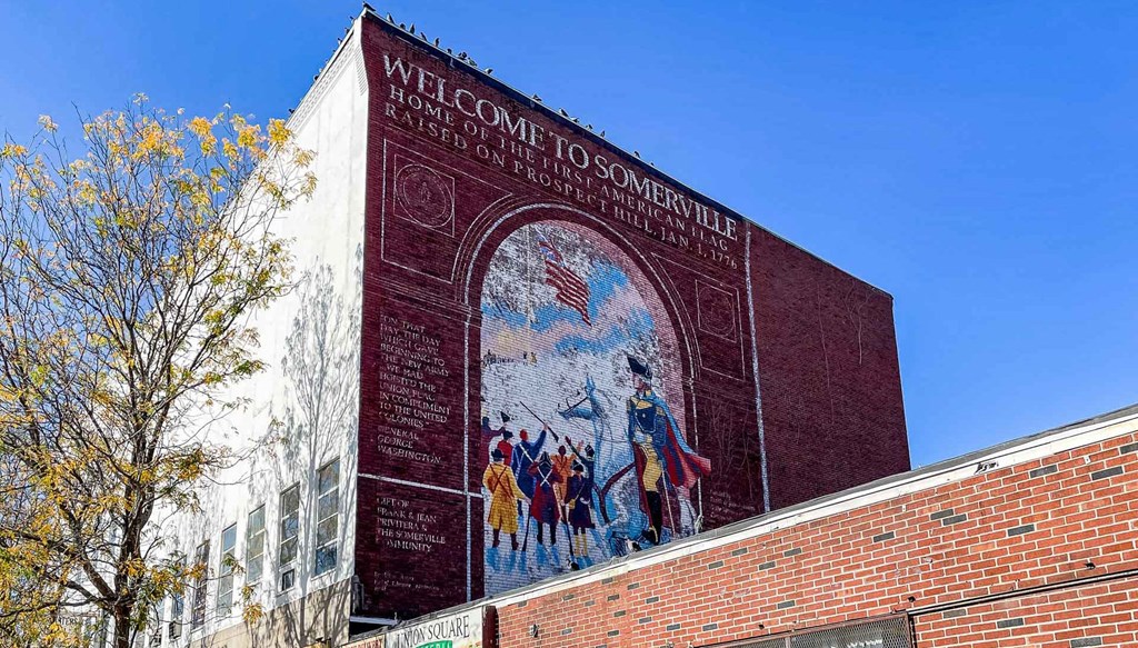 Welcome to somerville mural at Union 346, Massachusetts