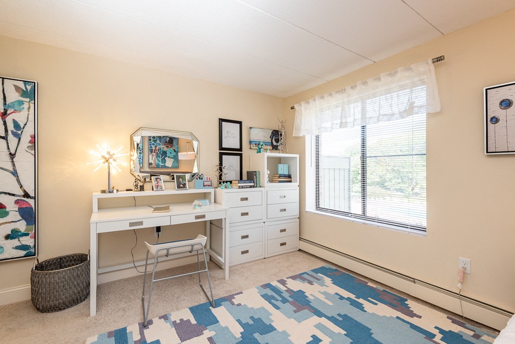 Faxon commons bedroom with large windows