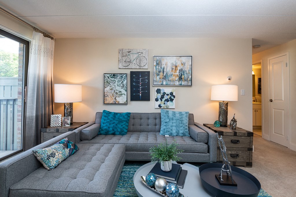 Faxon Commons Living room with couch