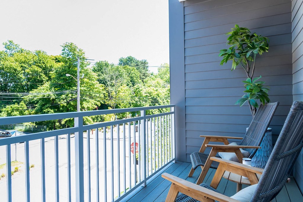 Apartments with balconies