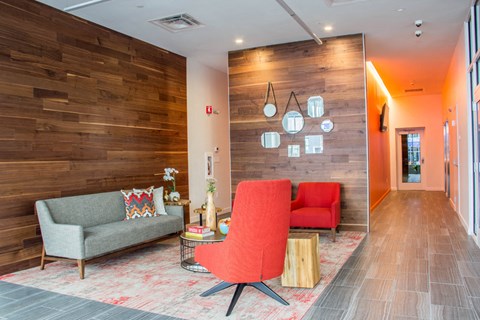 Community space with lounge chais