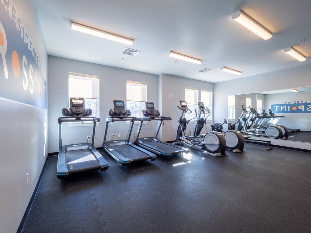 A tranquil yoga and exercise studio with natural light and fitness equipment.