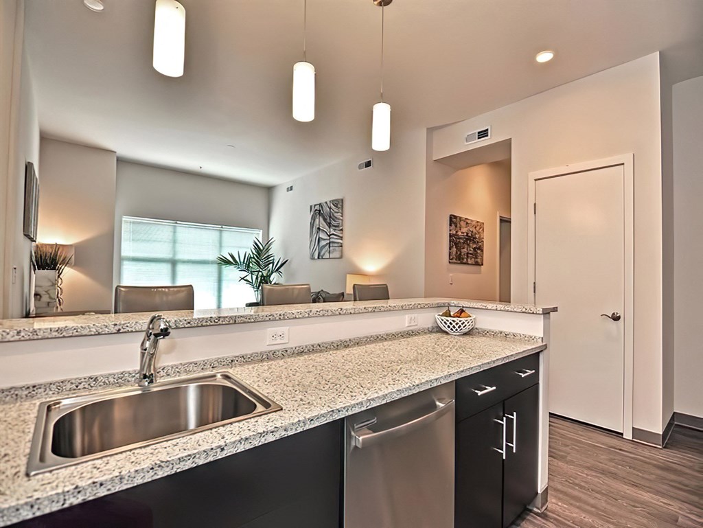 One Mansfield Kitchens with Granite Counters and Stainless Steel Appliances