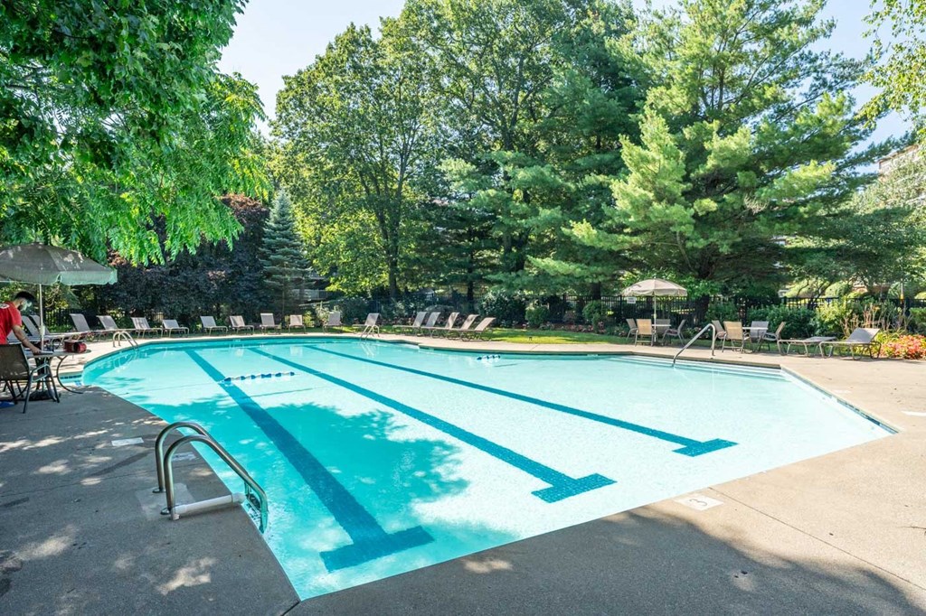 Kimball court pool in the fall