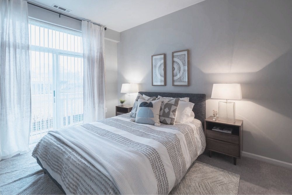 our apartments offer a bedroom with a king sized bed