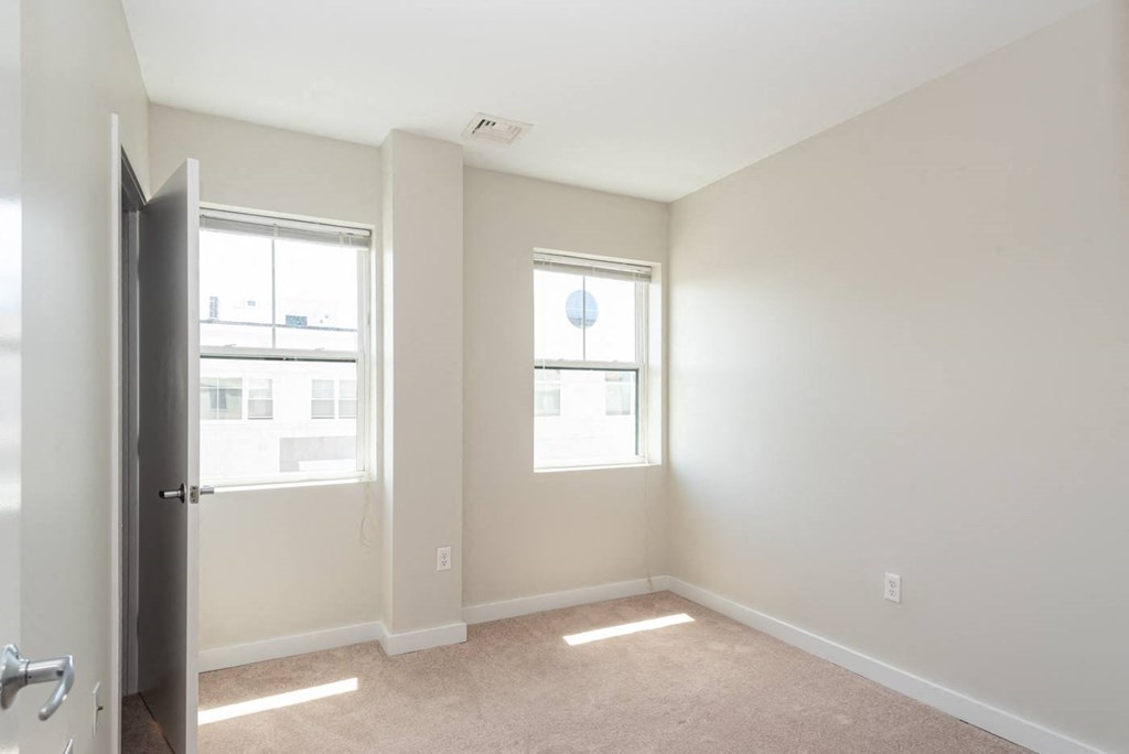 bedroom with closet and carpet floor