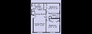 Two Bed Floor Plan