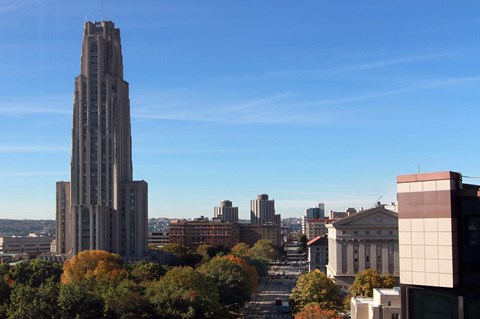 View at Webster Hall Apartments Pittsburgh, Pennsylvania.