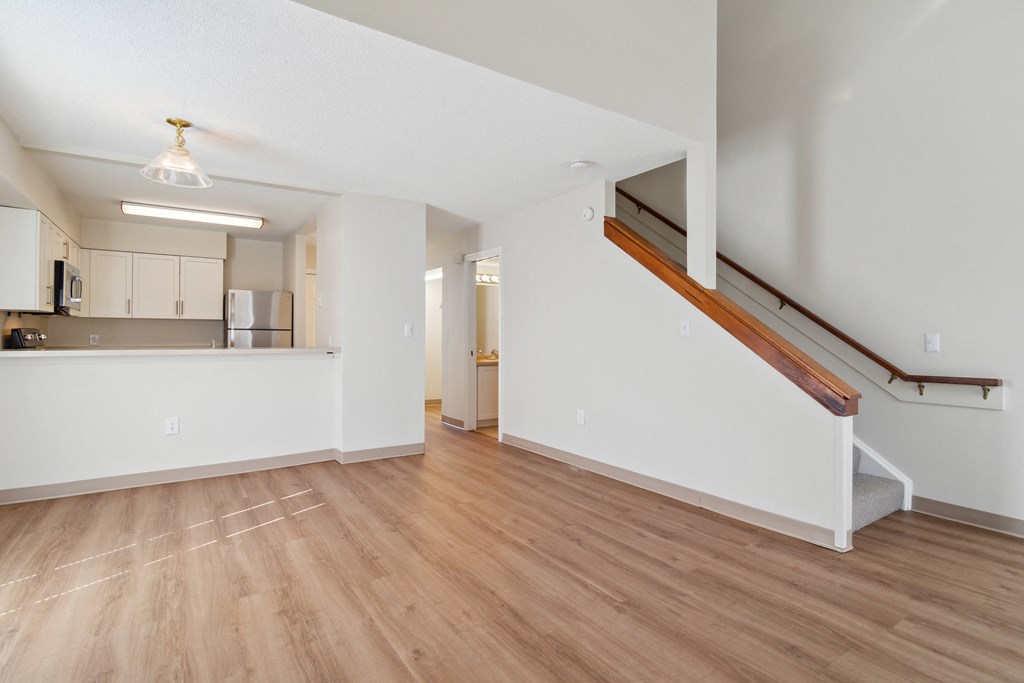 Staircase Leading to Upstairs Bedrooms at Mariner's Hill Apartments, Marshfield, MA