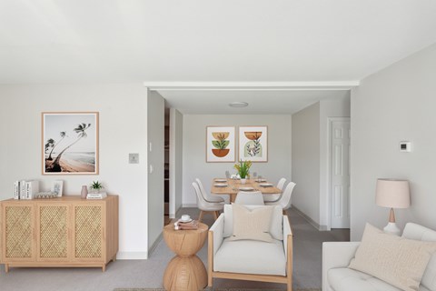 Living Room Interior at Rolling Green Apartments, Amherst