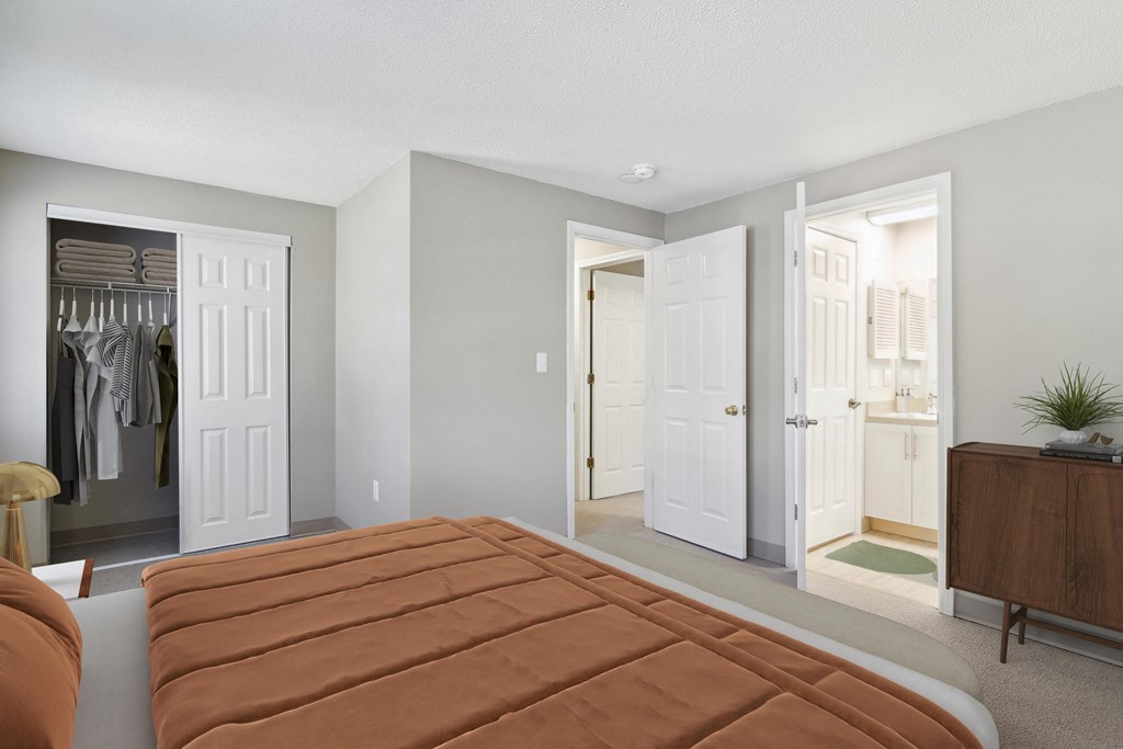 Bedroom Layout With Closets And Bathroom, Mariners Hill, Marshfield, MA.