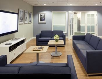 Media room at Ocean Shores Apartments in Marshfield, MA