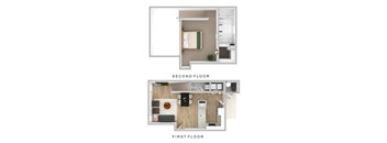 1 Bedroom, 1.5 Bathroom Floorplan at Mariner's Hill Apartments, Marshfield, MA, 02050