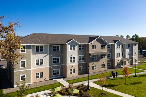 Meadows Senior Exterior of Apartment Building at Meadows Senior Living Apartments, New York, 13413
